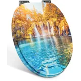 Xonic Design WC-Sitz - Premium Klo-Deckel - Toilettensitz mit Absenkautomatik - hochwertige Klobrille mit Motiv - MDF107