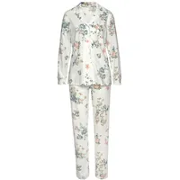 VIVANCE DREAMS Damen Pyjama ecru-allover-geblümt Gr.36/38