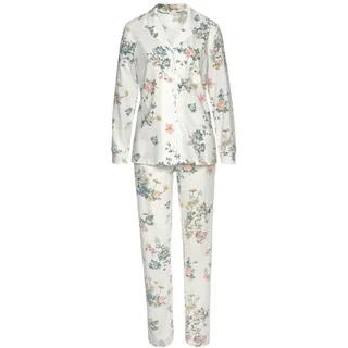 VIVANCE DREAMS Damen Pyjama ecru-allover-geblümt Gr.36/38