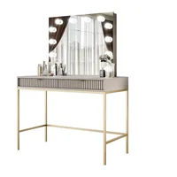 Lookway Schminktisch, Beige, Holzwerkstoff, 104x78x50 cm, Schlafzimmer, Schminktische
