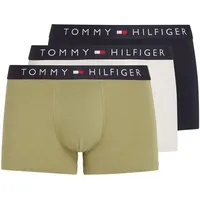 Tommy Hilfiger Herren 3er Pack Boxershorts Trunks Unterwäsche, Mehrfarbig (Faded Olive/Des Sky/Misty Coast), XL