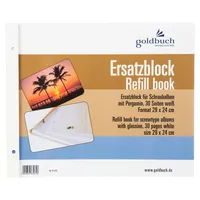 Goldbuch Ersatzblock 29x24 30 Seiten weiß + Schrauben 83075
