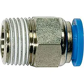 Riegler Gerade Steckverschraubung »Blaue Serie«, R 1/8 a., Schlauch- Ø6