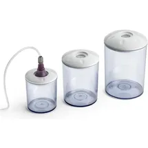 Magic Vac Runde Vakuumbehälter transparent 0,75 l + 1,5 l + 3 l 3-teiliges Set