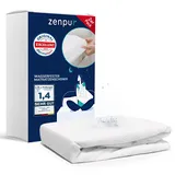 ZenPur Wasserdichter Matratzenschoner 100x200 cm - Waschbar - wasserdichte Matratzenauflage, Matratzenschutz und Inkontinenzunterlage - 2 Stück