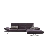 KOINOR Ecksofa Echtleder Francis ¦ lila/violett ¦ Maße (cm): B: 314 H: 93 T: 159.0
