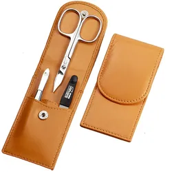 SONNENSCHEIN by Hans Kniebes Taschenmanicure-Etui: 3-tlg., rostfrei; Nappa-Lammleder - 3 Artikel im Set
