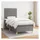 vidaXL Boxspringbett 90 x 200 cm Dunkelgrau