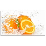 Artland Küchenrückwand »Orange mit Spritzwasser«, (1 tlg.), orange