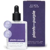 Pro Aging Serum - Natürliches Anti Aging Gesichtsserum mit Hyaluronsäure + Vitamin C für alle Hauttypen - Vegane Naturkosmetik ohne Zusatzstoffe - Hyaluron Serum Plants Are Purple