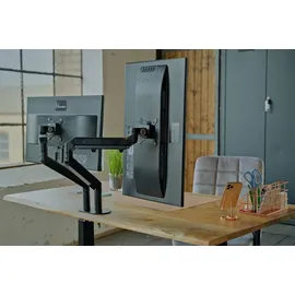 KAWOLA Schreibtisch Lora Akazie massiv / Braun
