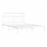 vidaXL Bettgestell 140 x 200 cm Weiß