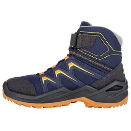 Lowa Maddox Warm GTX Mid Jr. navy/orange 34 - Dunkelblau