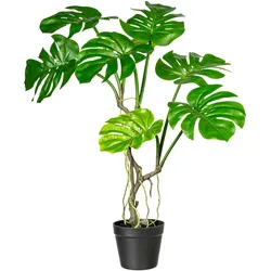 CREATIV green Künstliche Pflanze Splitphilodendron 75cm im Topf