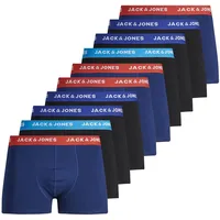 JACK & JONES JACLEE TRUNKS Schwarz/Blau L 10er Pack