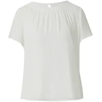 s.Oliver Luftige Chiffon-Bluse mit gesteppter Raffung Beige 44