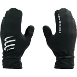 compressport hurricane waterproof mittens handschuhe schwarz