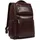 Piquadro Rucksack Blue Square Computer Backpack With USB Mahogany