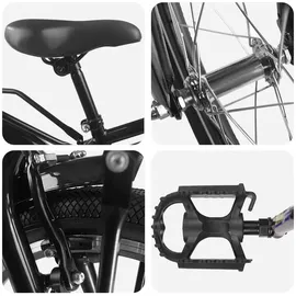 vidaXL Kinderfahrrad 12 Zoll schwarz