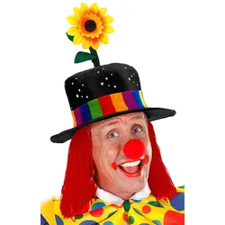 Verrückter Clownshut mit Haaren für Erwachsene - OS
