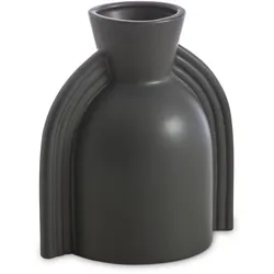 Vase 17,5 cm Porzellan Schwarz