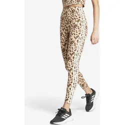 ADIDAS Leggings Damen Animal-Print - beige/braun S