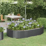 vidaXL Hochbeet 214 x 140 x 36 cm Anthrazit