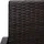 Mendler Poly-Rattan 2er Sitzbank 120 x 60 x 45 cm Braun