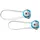 Sidi Tecno 3 court Push Mehrfarbig, Weiss, Blau