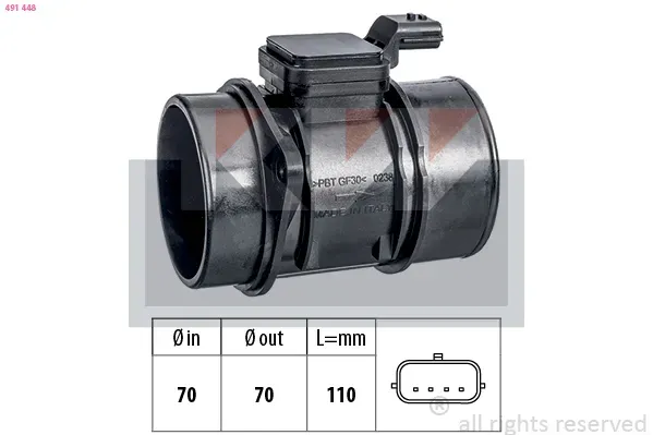 KW Luftmassenmesser 491448 für NISSAN RENAULT DACIA Suzuki