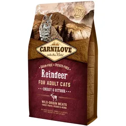 CARNILOVE Energy & Outdoor Reindeer Katzentrockenfutter 2 Kilogramm