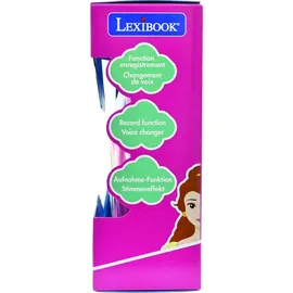 Lexibook Lexibook, Disney Prinzessin, Tragbarer Karaoke-Digitalplayer für Kinder, Mikrofone, Lichteffekte, Bluetooth®, Aufnahme- und Stimmwechselfunktion, Pink, MP320DPZ