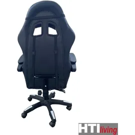 Hti-Living Krit Gaming-Stuhl Schwarz-Weiß