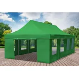 Faltpavillon Faltzelt Pavillon 4x8m Grün Gartenzelt Klappzelt Wasserdicht