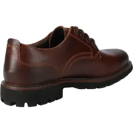 CLARKS Batcombe Tie Schuhe Dark Tan Lea 41 1/2