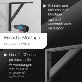 SOTech Schwerlastwinkel 395 x 315 mm schwarz