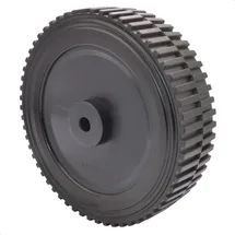 Wagner System GmbH WAGNER Vollscheibenrad - Durchmesser Ø 150 x 40 mm, Achsloch Ø 10 mm, Kunststoff, schwarz, Tragkraft 30 kg - 03815001