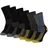 Apollo Thermosocken 6-Paar Blau/Gelb/Grau 43-45