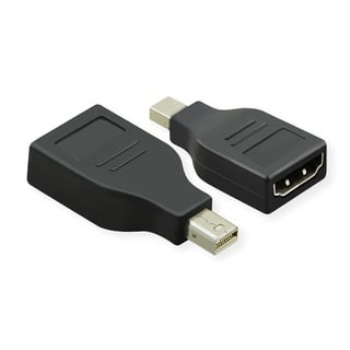 Value 12.99.3159 Adapter, [1x Mini-DisplayPort Stecker - 1x HDMI-Buchse] Schwarz