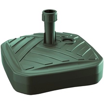 Prosperplast Quadratische Polyethylen -Regenschirm -Basis mit gestreiftem Design 39 x 39 x 13 cm in Grün