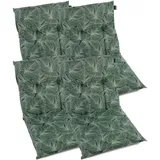 BURI Hochlehnerauflage Gartenstuhlauflagen 8cm dick Sitzauflagen für Hochlehner Niederlehner, (4 St) grün