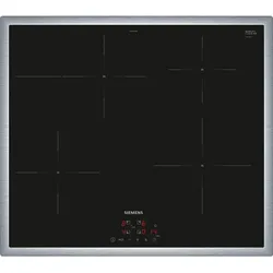 Siemens EH645BFB6E, iQ300, Induktionskochfeld, 60 cm, Schwarz, Mit Rahmen aufliegend