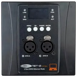 Showtec NET-2 Panel, 3-pol XLR, schwarz