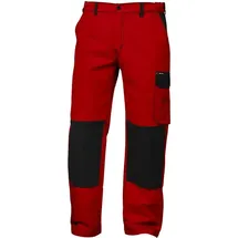 CRAFTLAND Bundhose Twill 245g/m2 - 62 - rot/schwarz