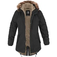 bw-online-shop Ladies Fishtail Winterparka (Sale) schwarz, Größe M