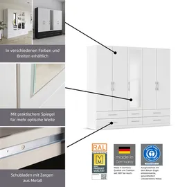 Rauch Wäscheschrank HERSBRUCK 226 x 210 x 54 cm Braun/Beige