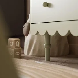 lookway KOMMODE BABUSHKA mit Schubladen, mit Wickeltisch, Olivgrün