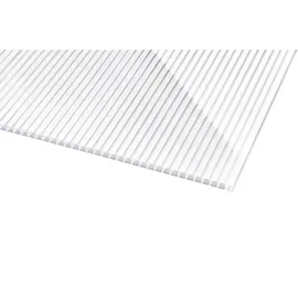 Scobalit Hohlkammerplatte 980 x 5000 x 16 mm Klar Weiß gestreift