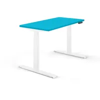 Schaff Schreibtisch elektrisch höhenverstellbar REC 120x60cm, Tischplatte Blau mit