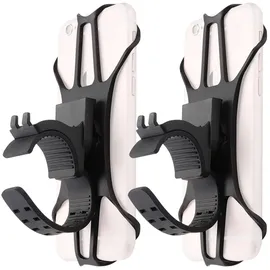 PEARL sports 3in1-Handyhalterung 2er-Set für Handgelenk, Oberarm und Fahrrad beige